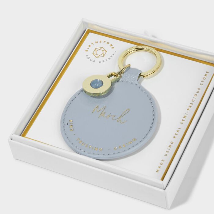 Katie Loxton Birthstone Keyring - March